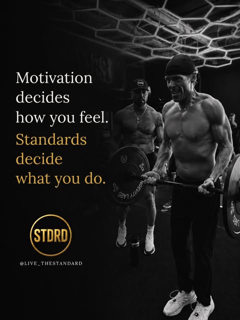 The Standard message about choosing standards over motivation